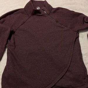 Burgundy and purple‎ long sleeve top